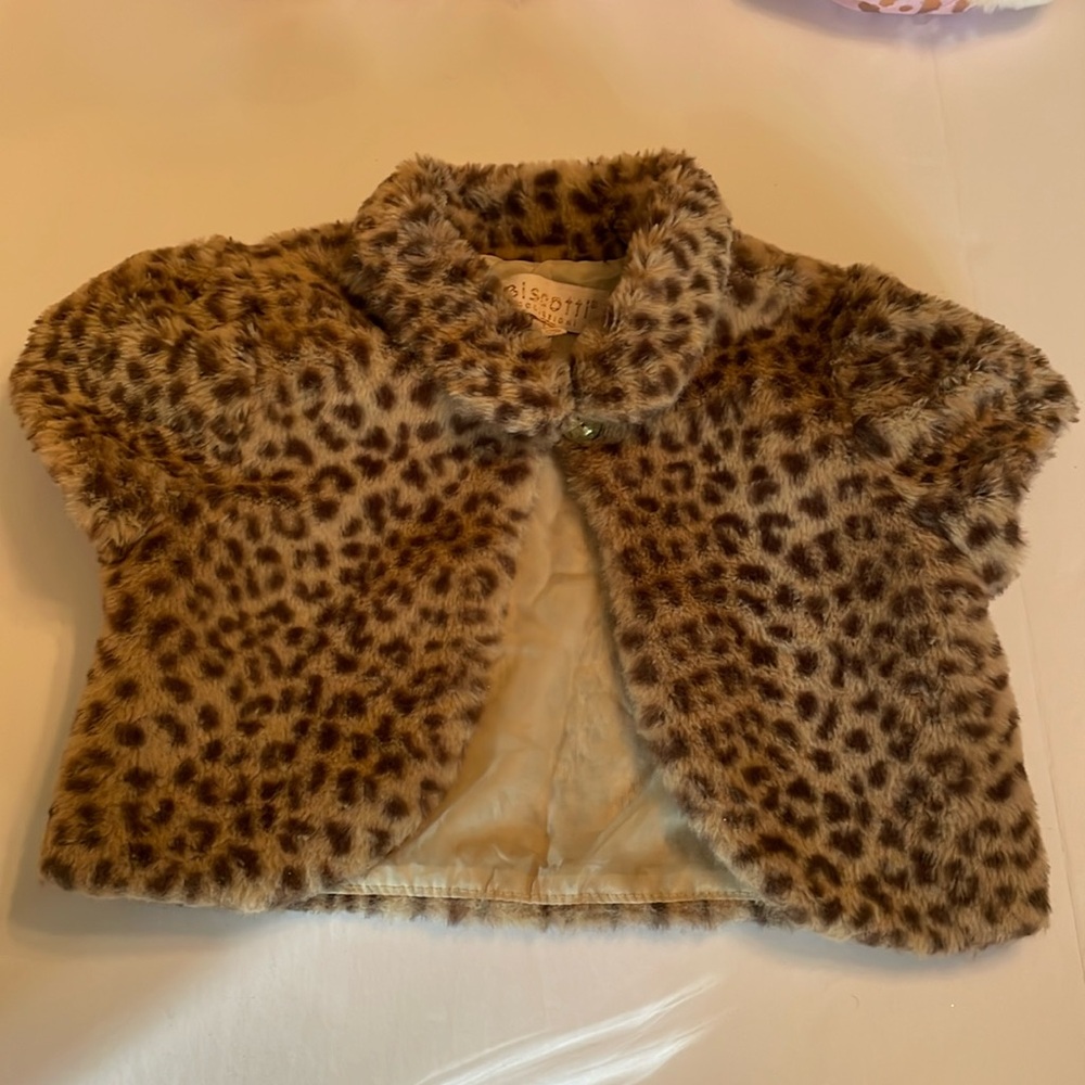 Biscotti Jacket Girls Faux Fur Cropped Jacket